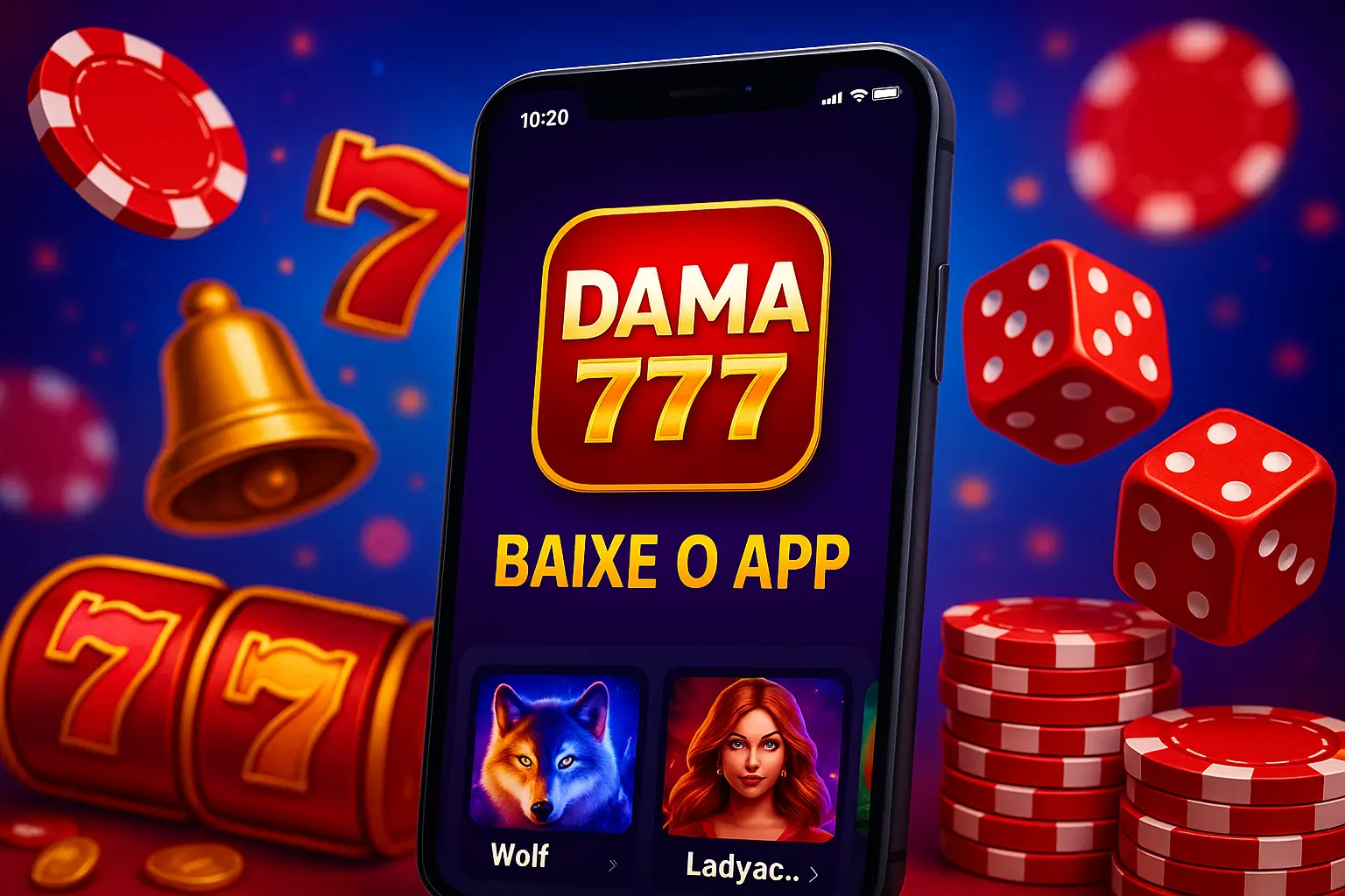 Baixar o DAMA777 Cassino App