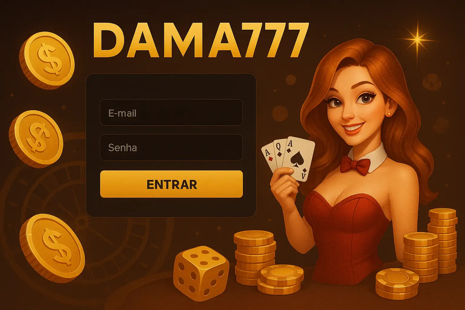 Criar uma nova Conta no plataforma DAMA777